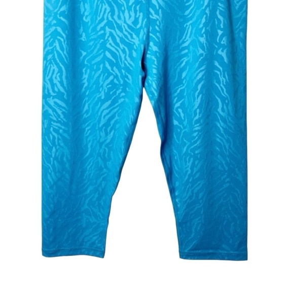 NEW Sweaty Betty Women’s Blue Tiger Print All Day Crop Performance Legging Sz 12 - Picture 5 of 13